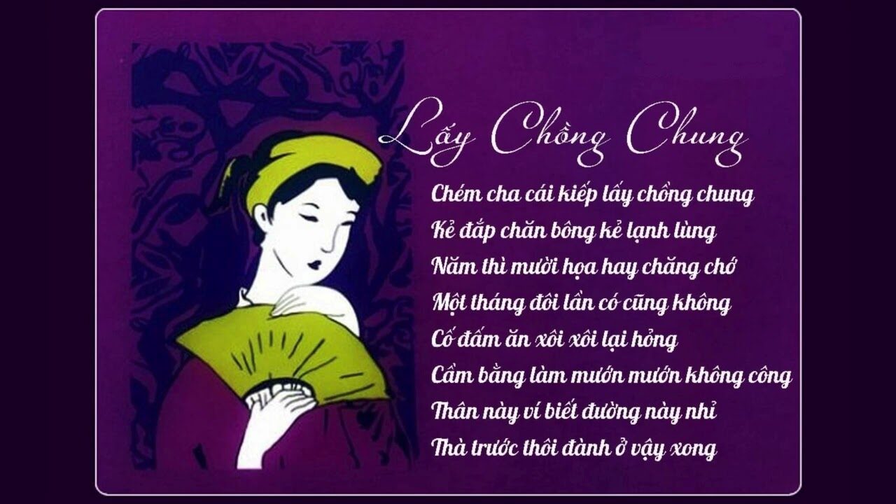 Bài Thơ: Lấy Chồng Chung | Hồ Xuân Hương - YouTube