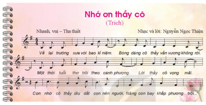 Âm nhạc lớp 6 trang 24 Nghe bài hát Nhớ ơn thầy cô | Kết nối tri thức